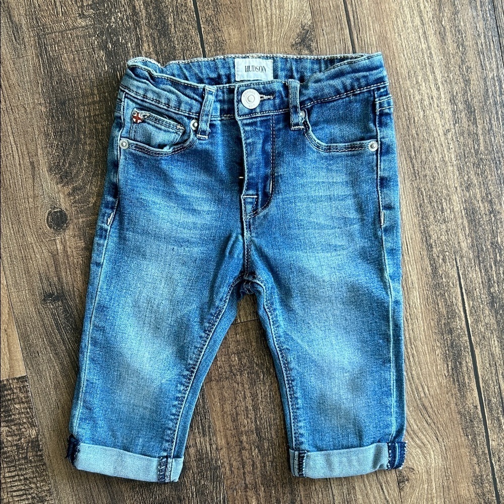 Hudson Jeans Kids' Classic Blue Denim shorts